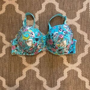 Torrid bra 360 back smoothing push-up plunge bra, size 44D